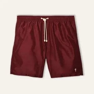Swim Shorts Long Burgundy