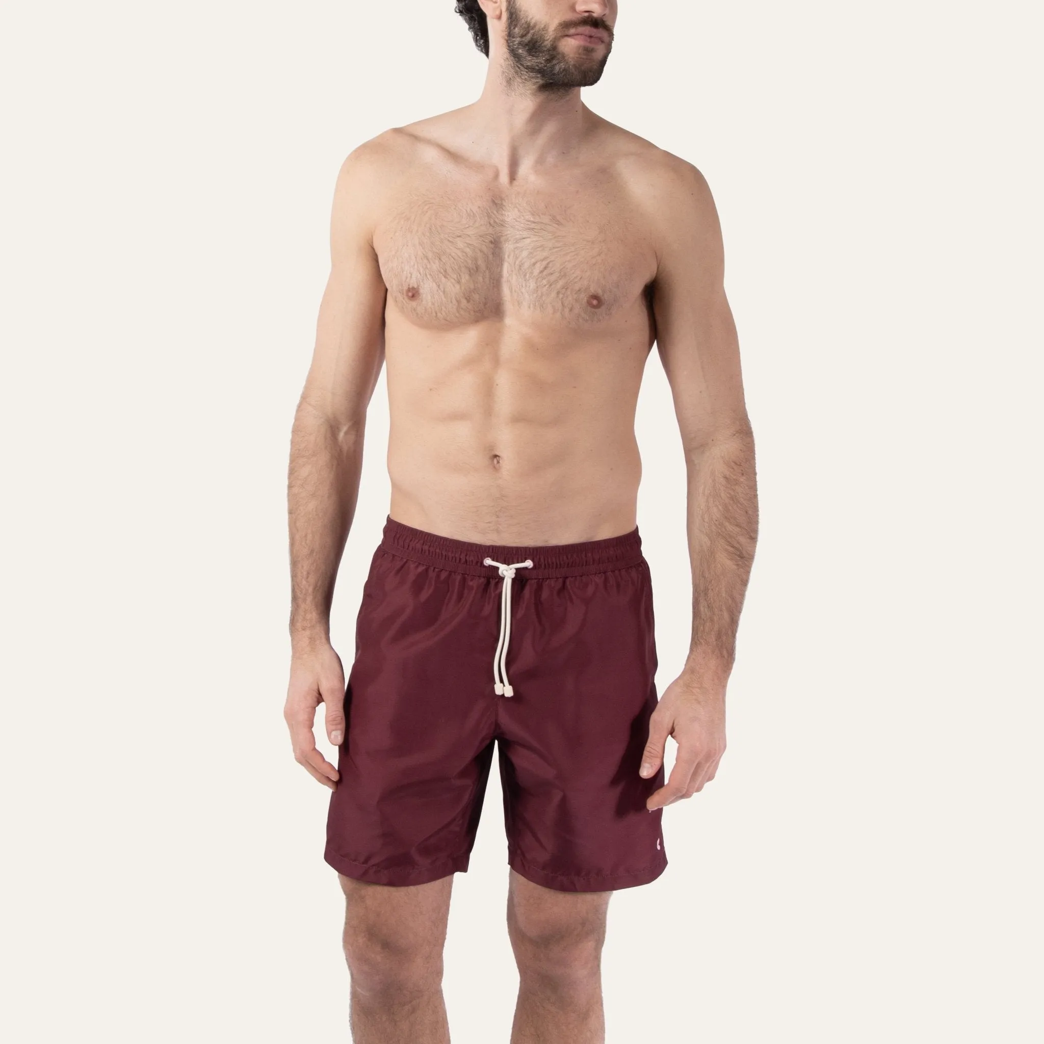 Swim Shorts Long Burgundy