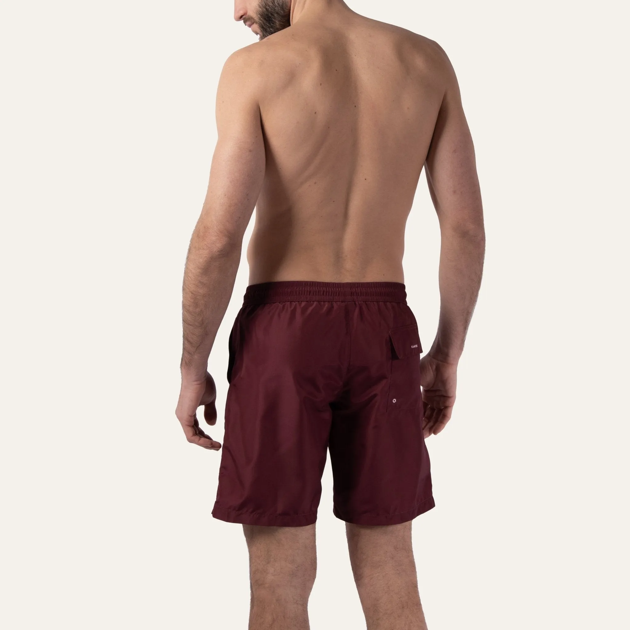 Swim Shorts Long Burgundy