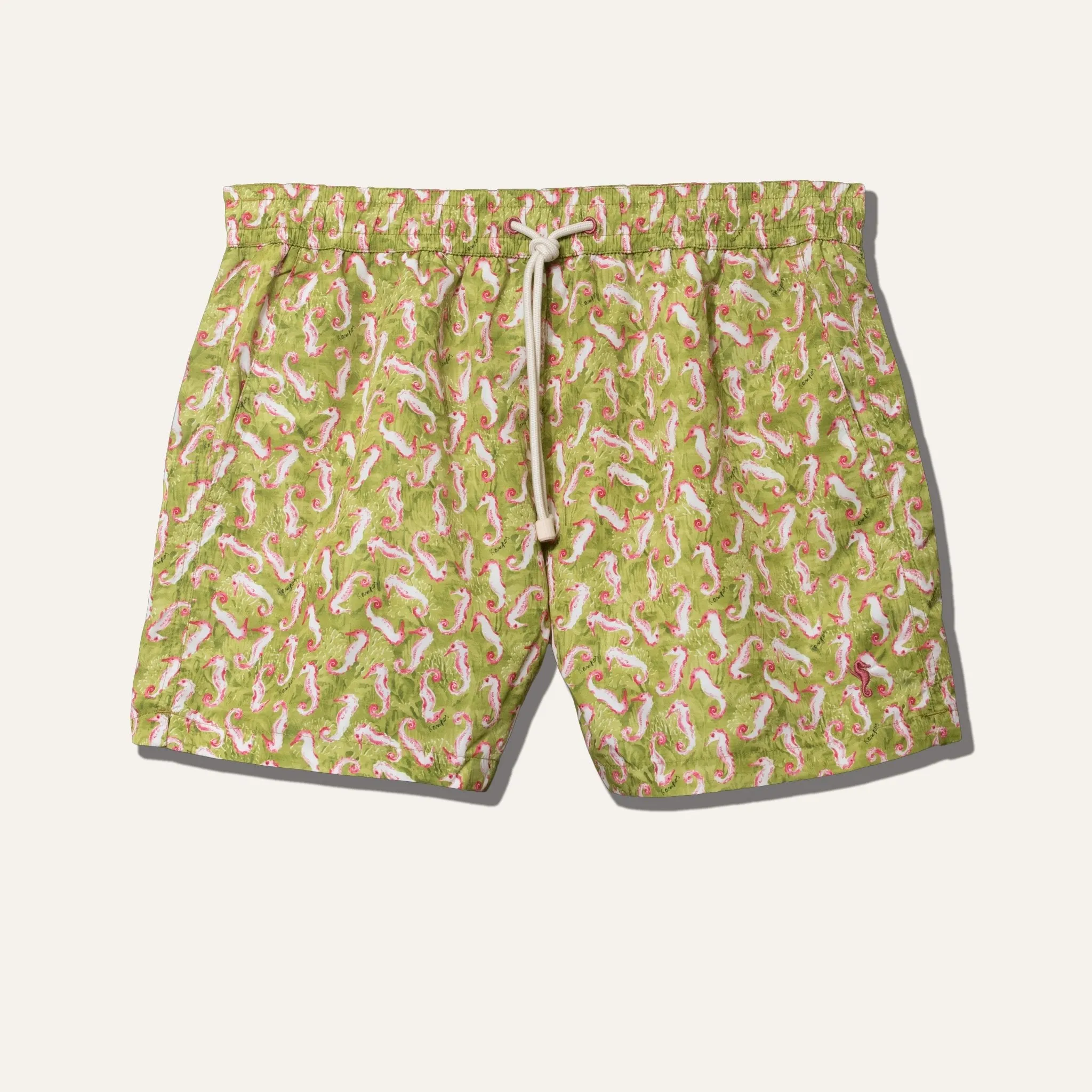 Swim Shorts Seahorse Lime