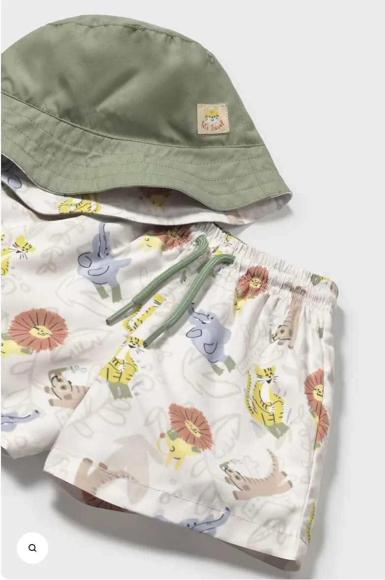Swim Shorts with Bucket Hat
