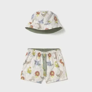 Swim Shorts with Bucket Hat