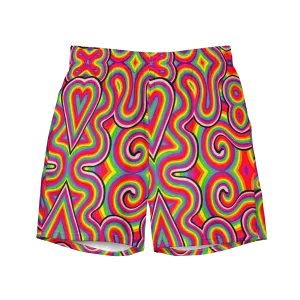 Swim Trunks ( Secret Internal Pocket)- "Dopamine" Design