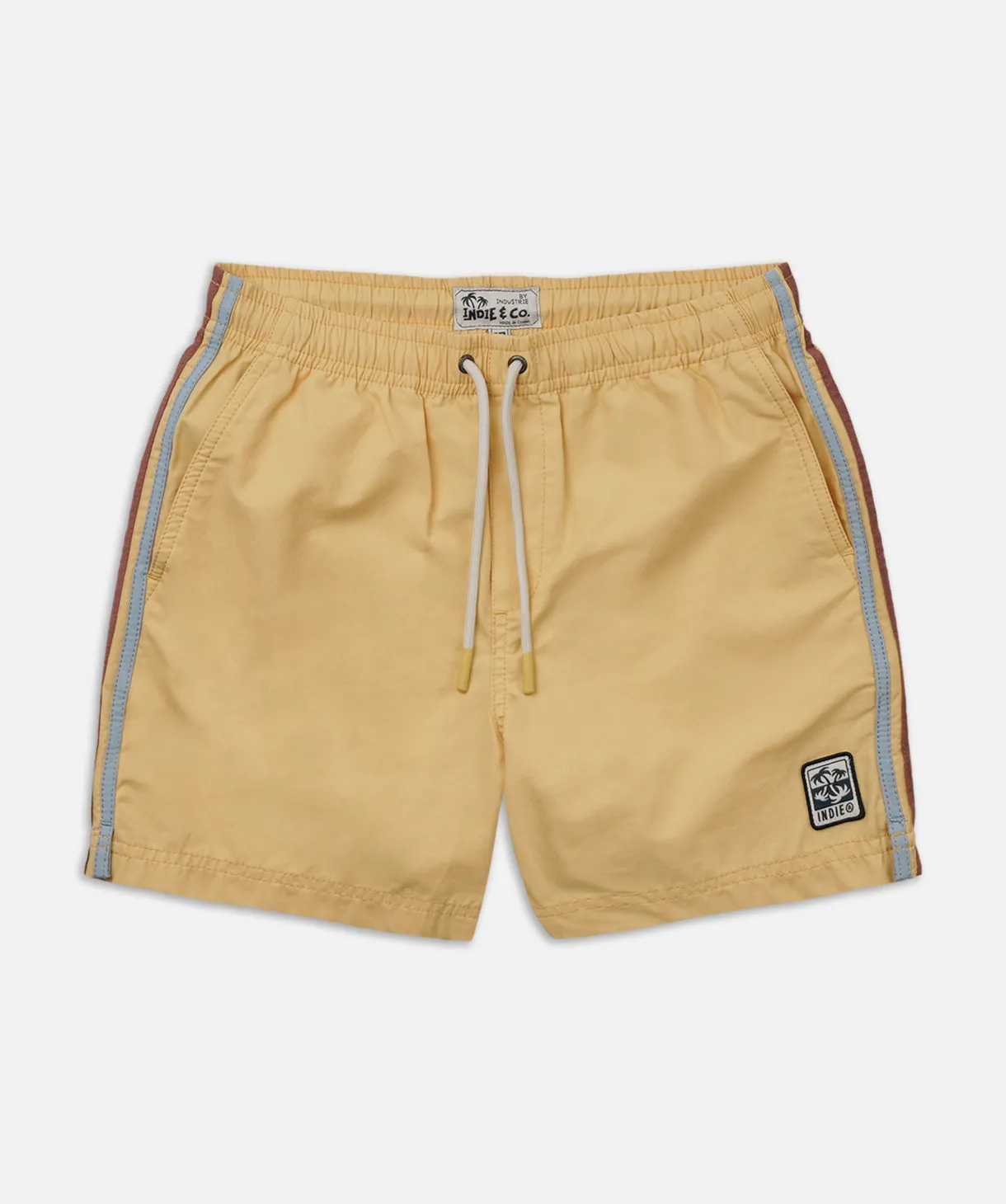 The All Day Stripe Swim Trunk - Mango