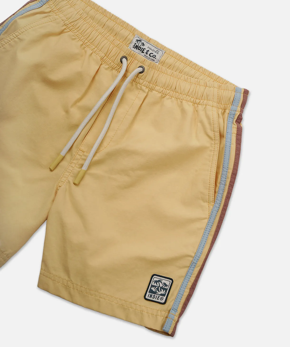 The All Day Stripe Swim Trunk - Mango