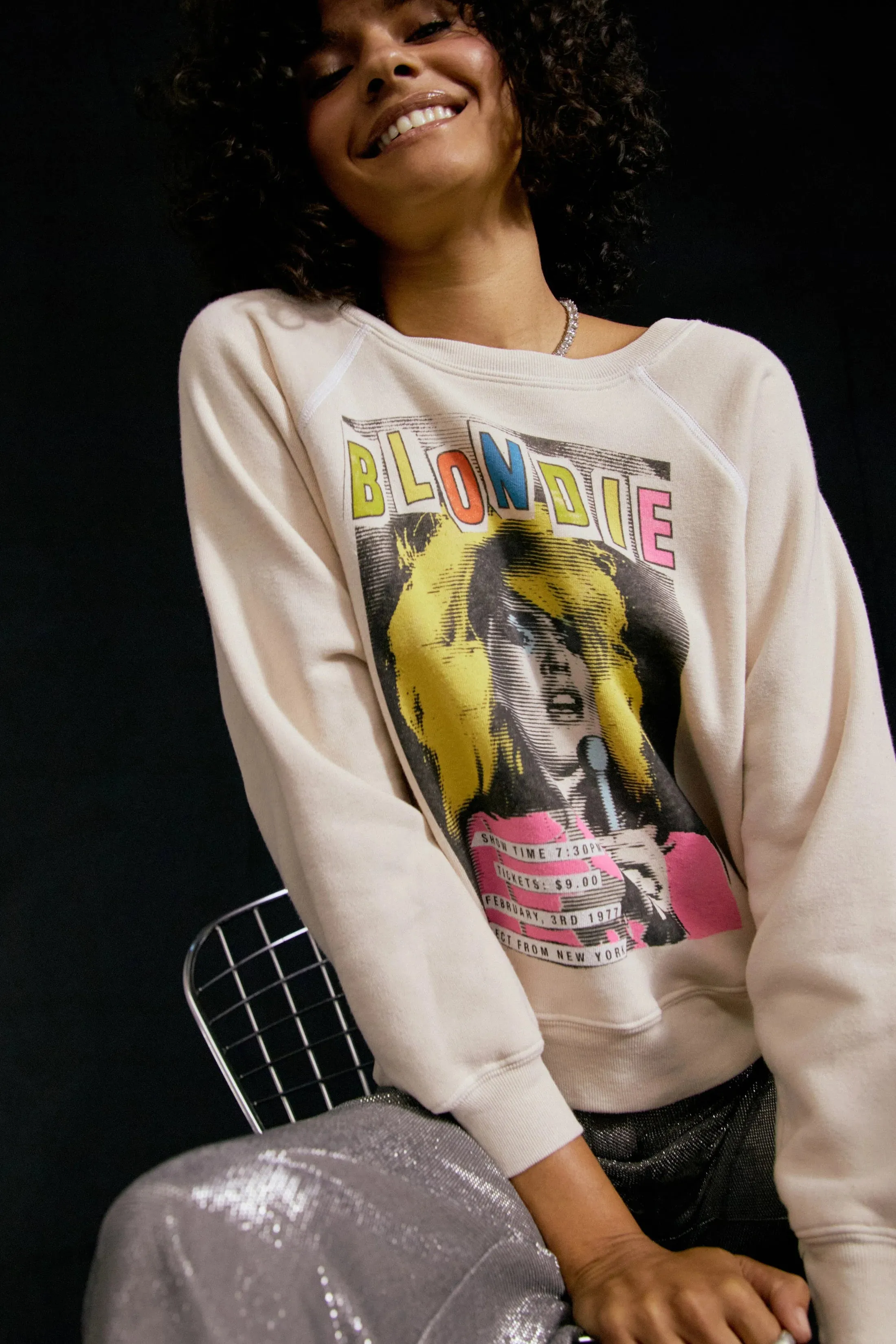 The Blondie Show Time Raglan Crew by Daydreamer