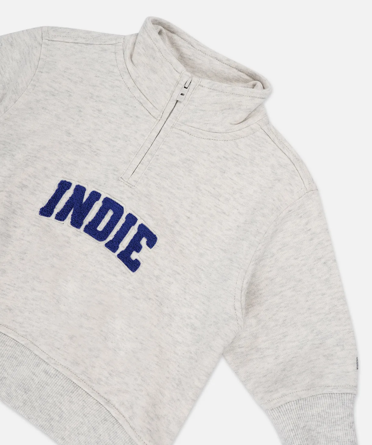 The Toluca Tracktop - Mid Grey Marle