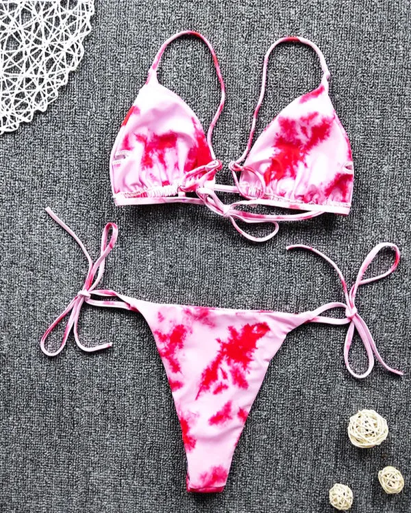 Tie Dyed Mini Bikini Sets