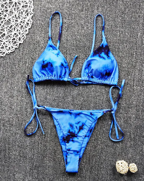 Tie Dyed Mini Bikini Sets