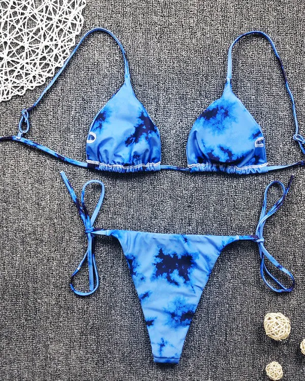 Tie Dyed Mini Bikini Sets