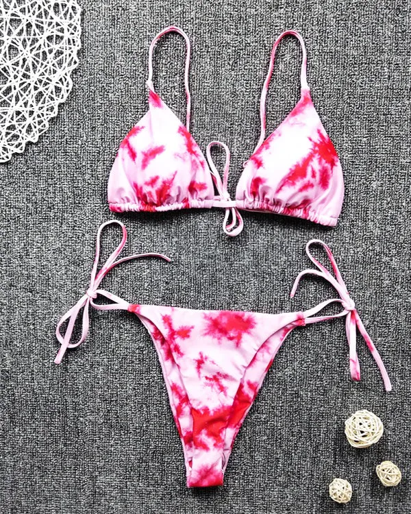 Tie Dyed Mini Bikini Sets