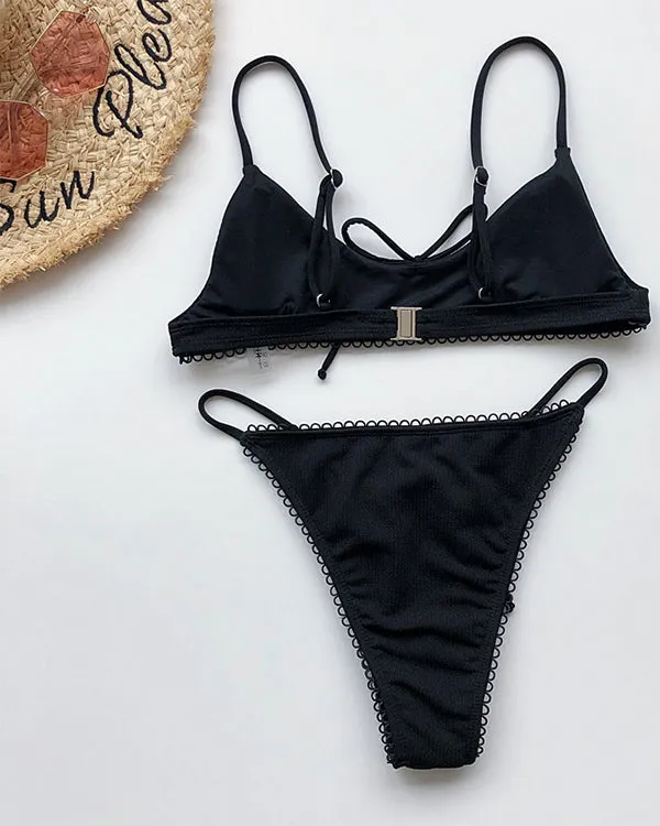 Tie Front Bikini Sets