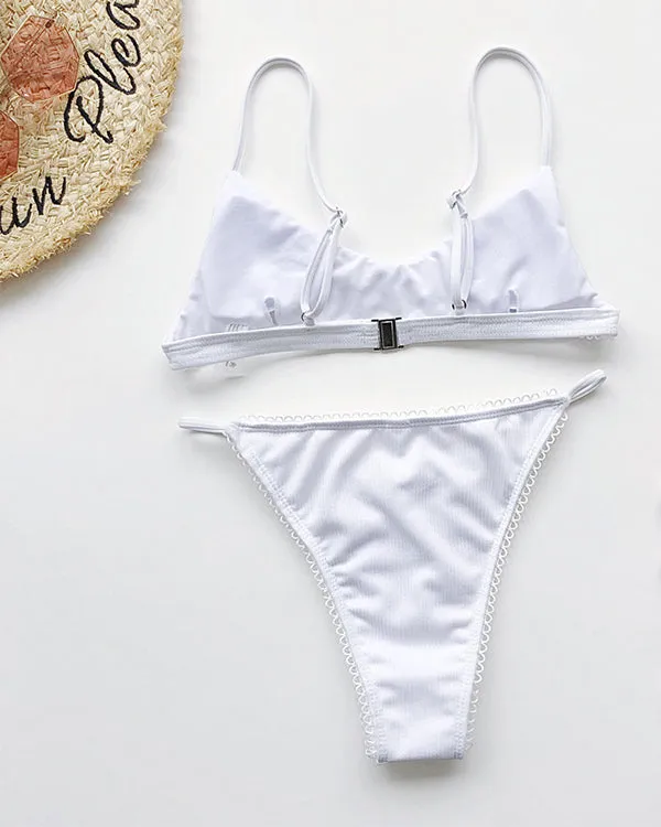 Tie Front Bikini Sets