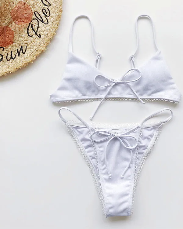 Tie Front Bikini Sets