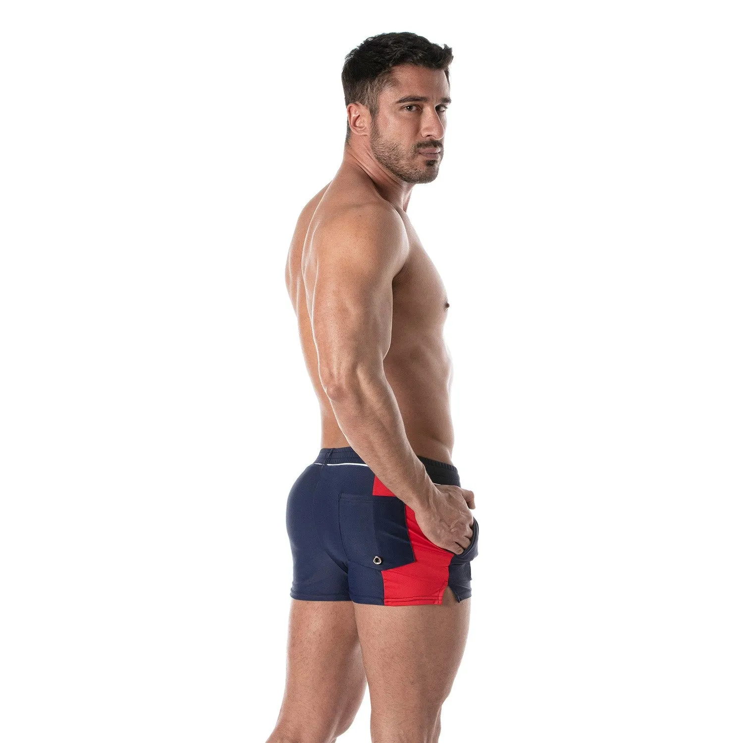 TOF PARIS HOLIDAYS SWIM SHORTS NAVY