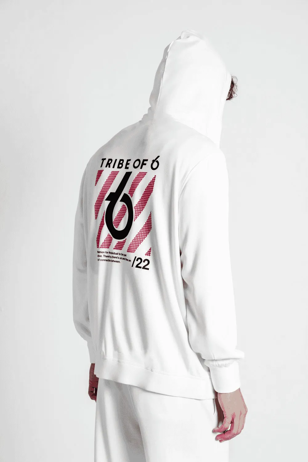 TRIBE OF 6 ANGUS BRUSHED BAMBOO ZIP THROUGH HOODIE