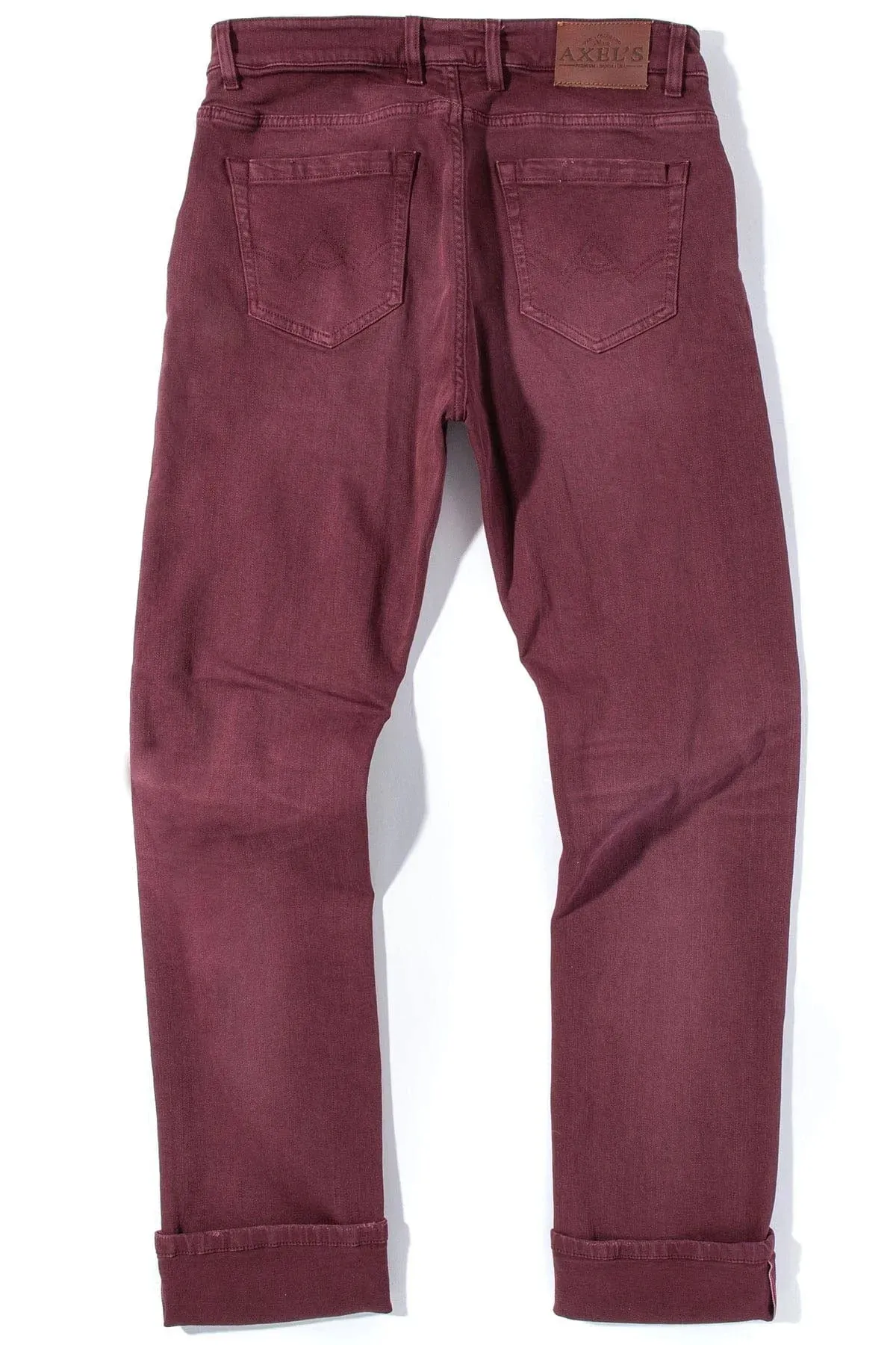 Tucson Selvedge Denim In Bordeaux