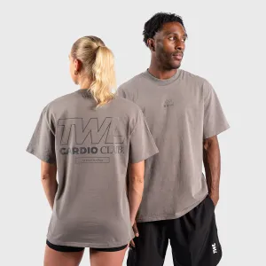 TWL - LIFESTYLE OVERSIZED T-SHIRT - FITNESS COLLECTION - CARDIO CLUB/GREY