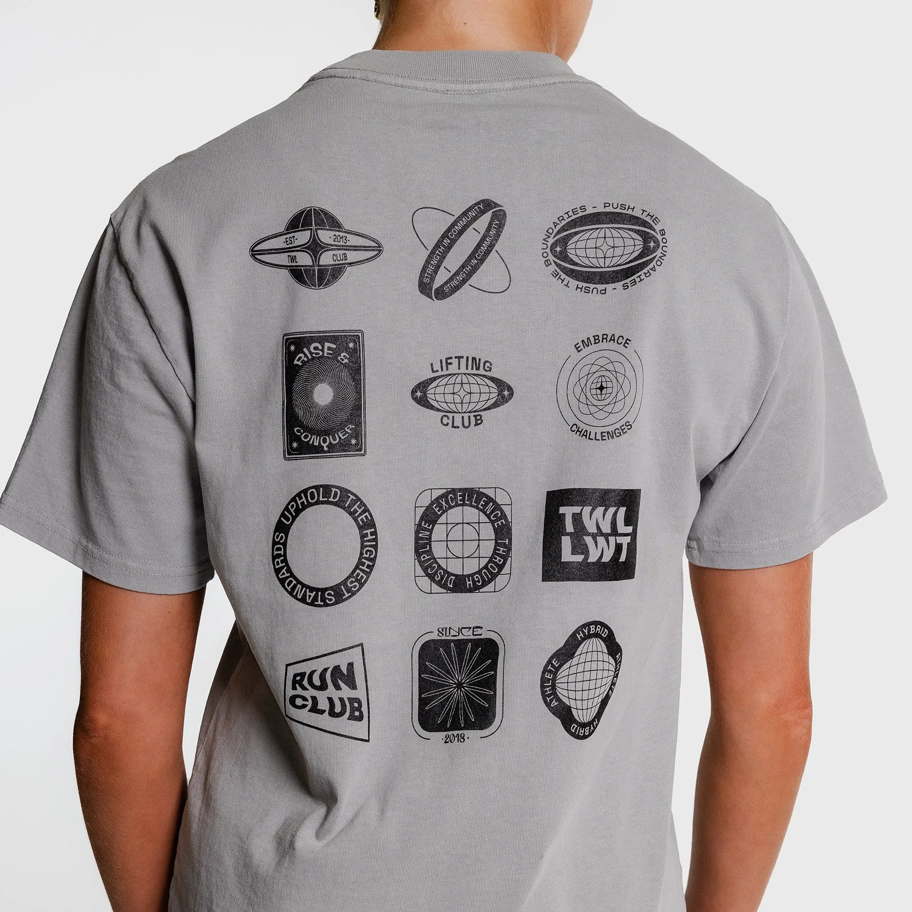 TWL - LIFESTYLE OVERSIZED T-SHIRT - Y2K - PATCH/FADED STORM