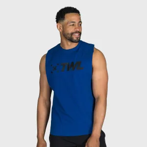 TWL - MEN'S EVERYDAY MUSCLE TANK - ATLANTIC BLUE/BLACK
