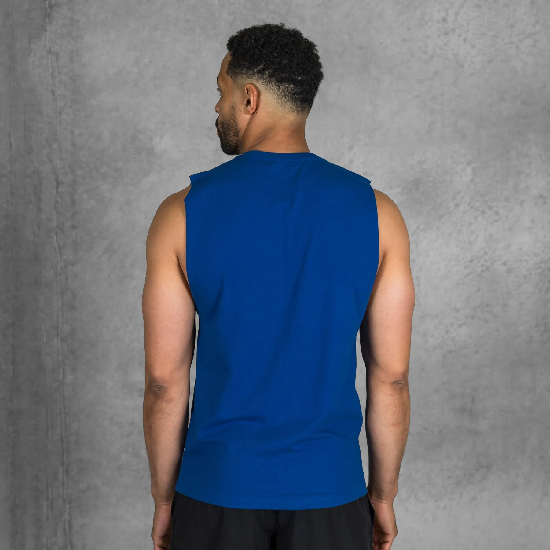 TWL - MEN'S EVERYDAY MUSCLE TANK - ATLANTIC BLUE/BLACK