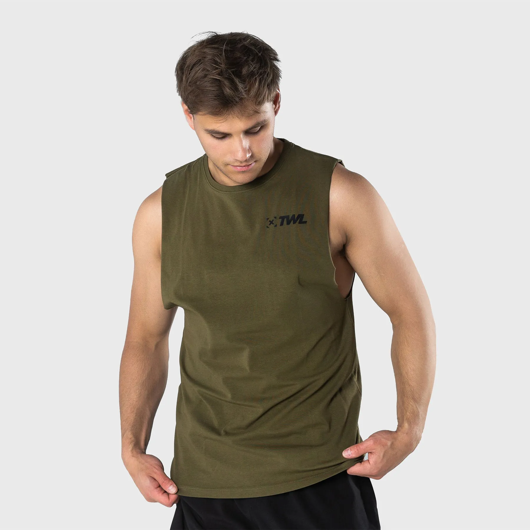 TWL - MEN'S EVERYDAY MUSCLE TANK SL - UNIFORM GREEN/BLACK