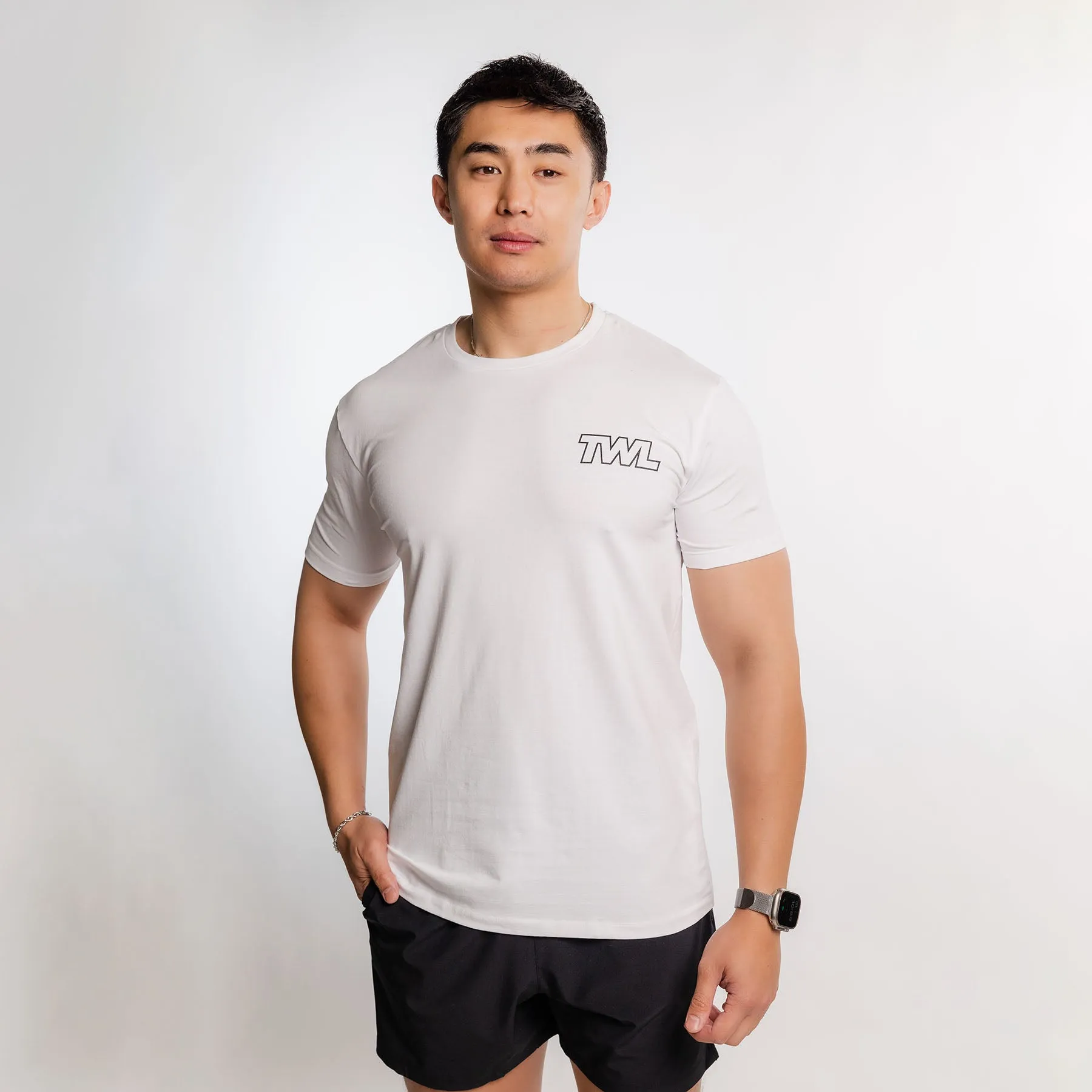 TWL - MEN'S EVERYDAY T-SHIRT - ATHLETE ICON - WHITE