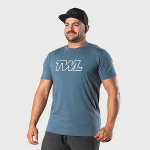 TWL - MEN'S EVERYDAY T-SHIRT - ATHLETE - PEWTER/WHITE