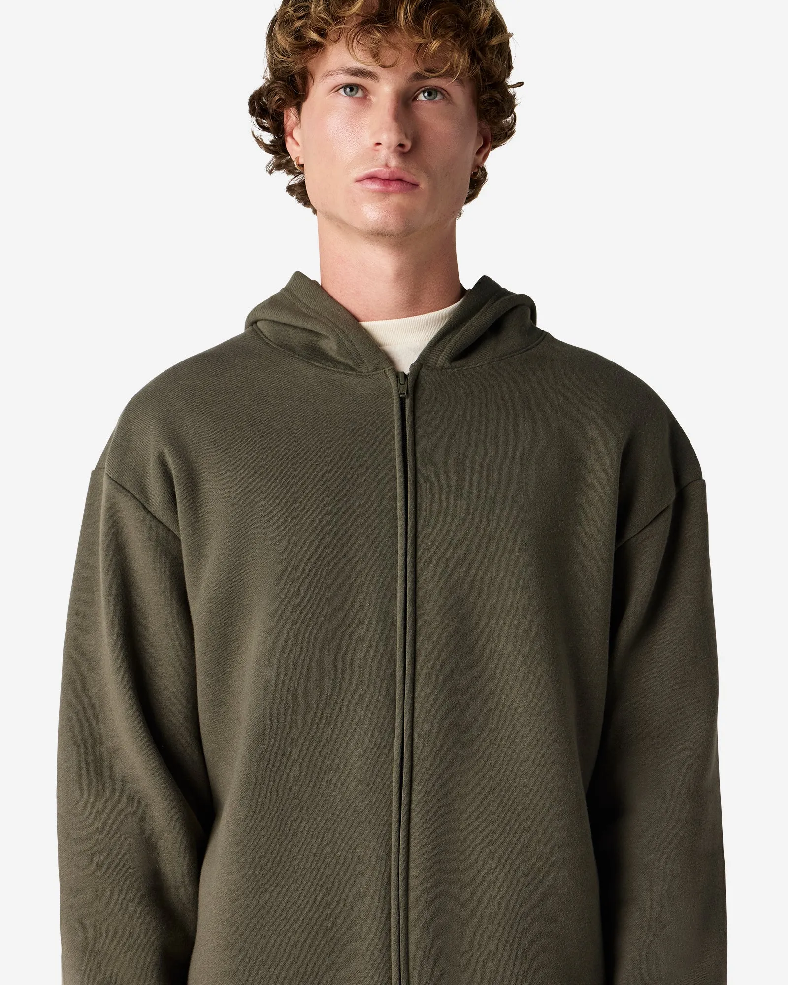 Unisex Fleece Zip-Up Hoodie