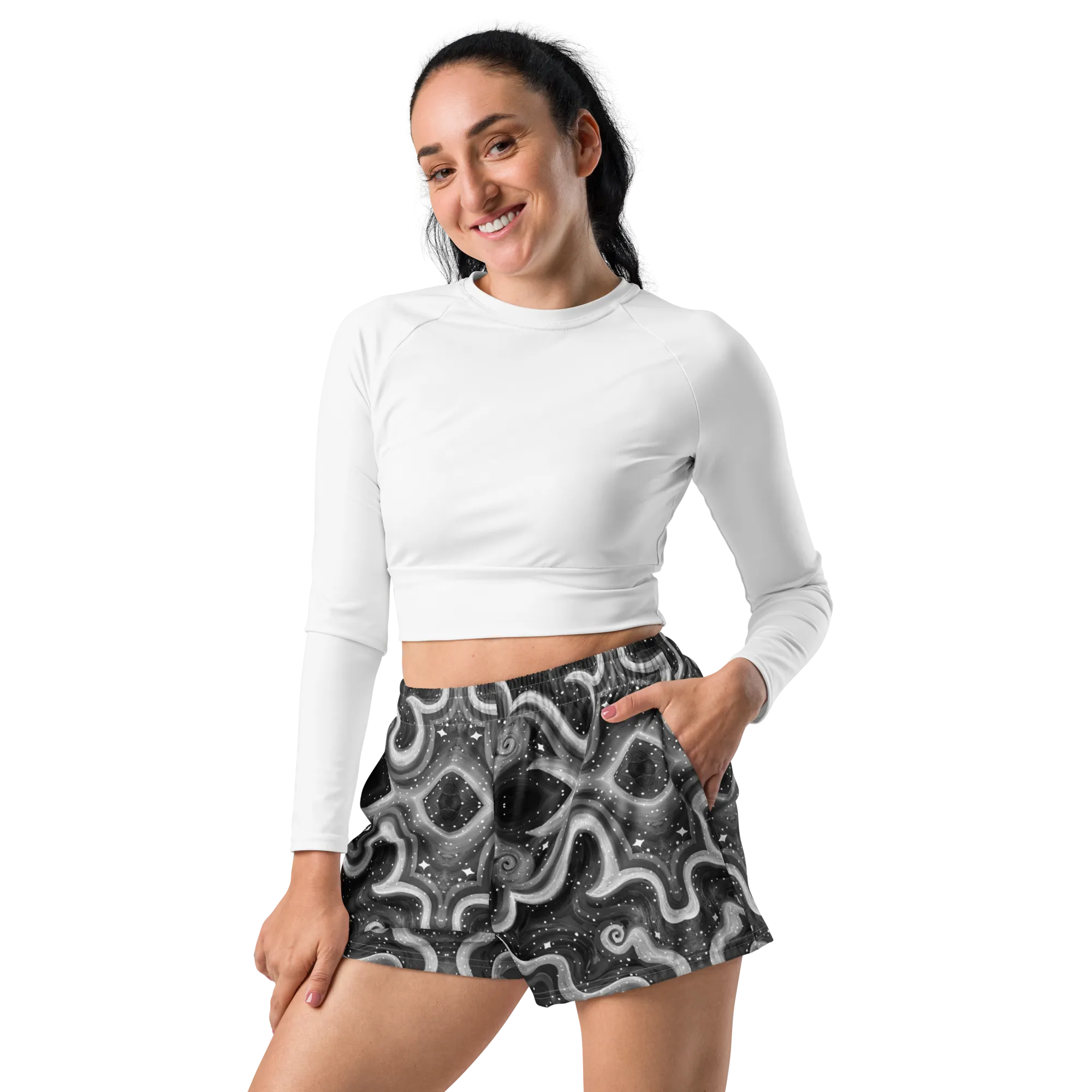 Unisex Running Shorts (Recycled Material)- "Cosmic" Design