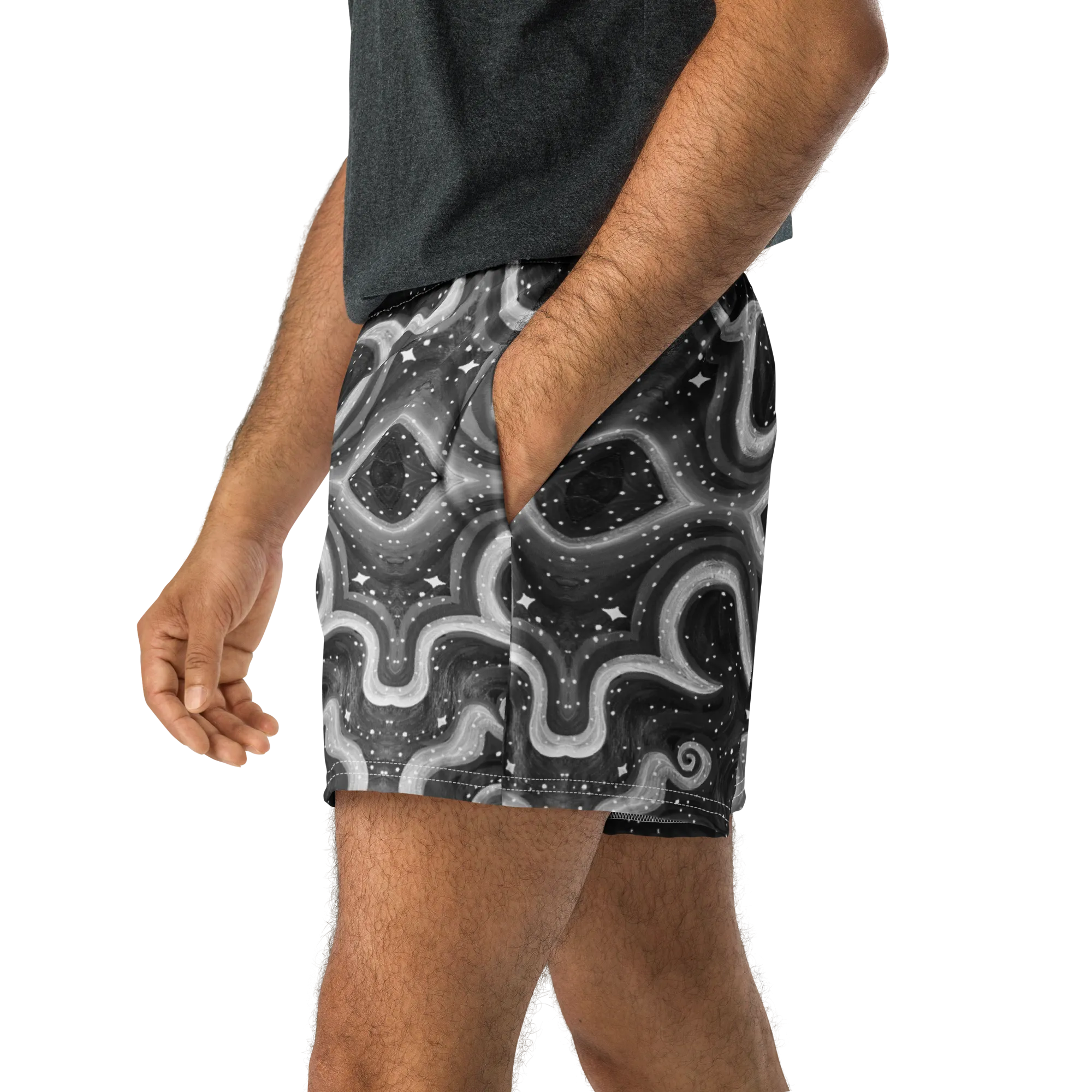 Unisex Running Shorts (Recycled Material)- "Cosmic" Design