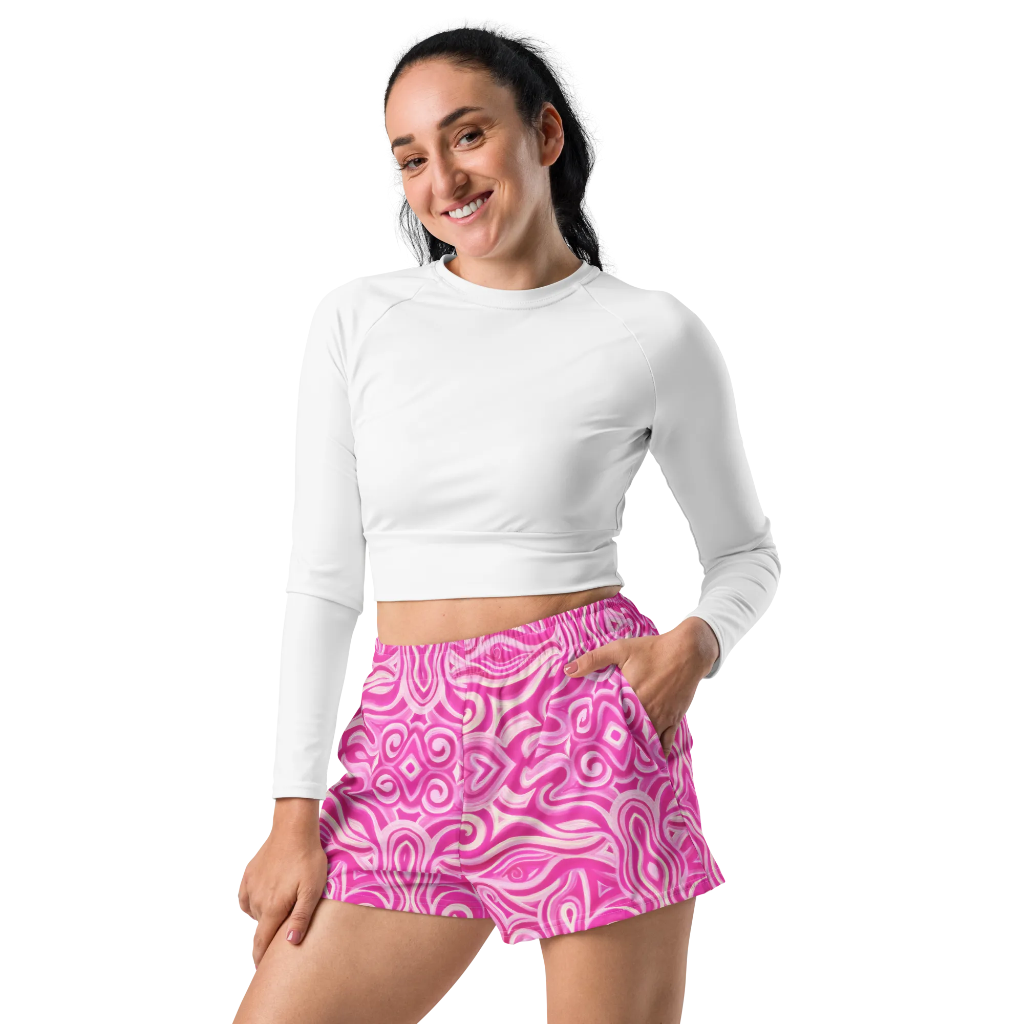 Unisex Running Shorts (Recycled Material)- "Princess" Design