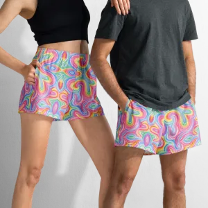 Unisex Running Shorts (Recycled Material)- "Unicorn" Design