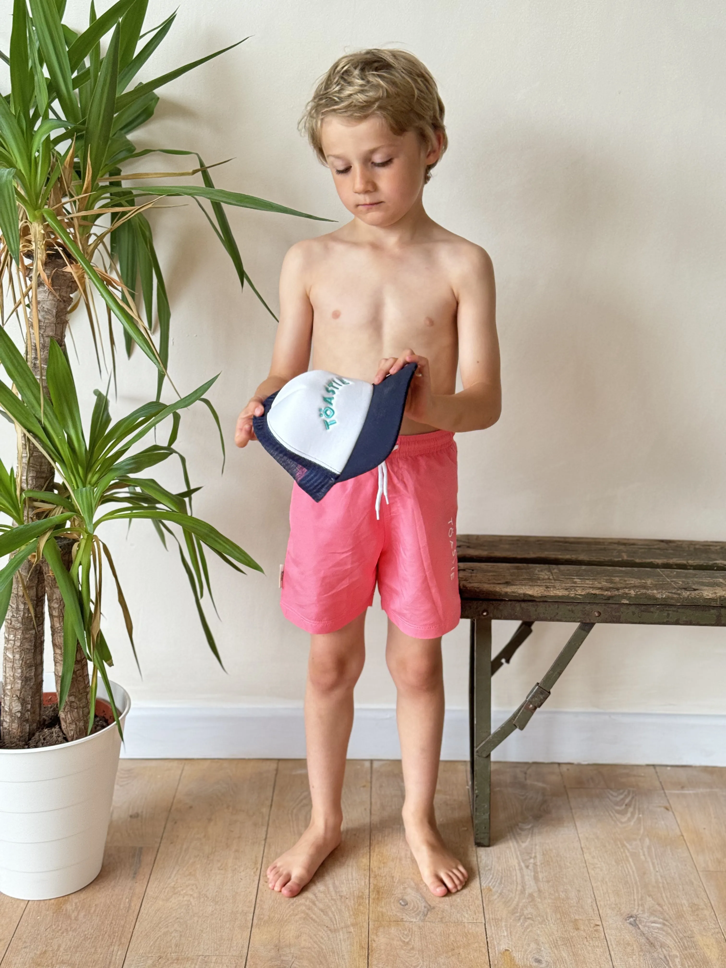 UV Swim Shorts | Salmon