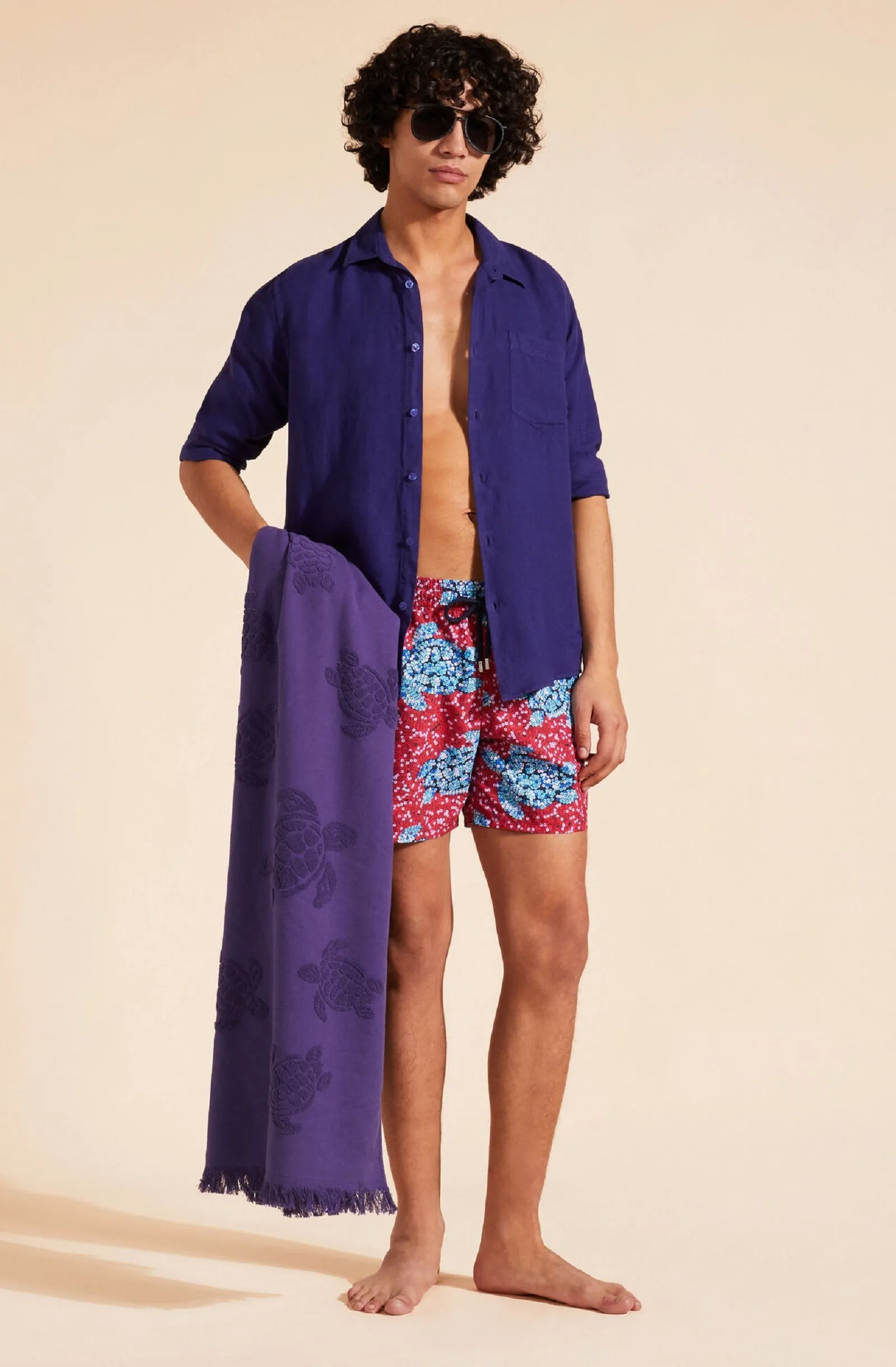 VILEBREQUIN Men Swim Shorts Turtles Sequins