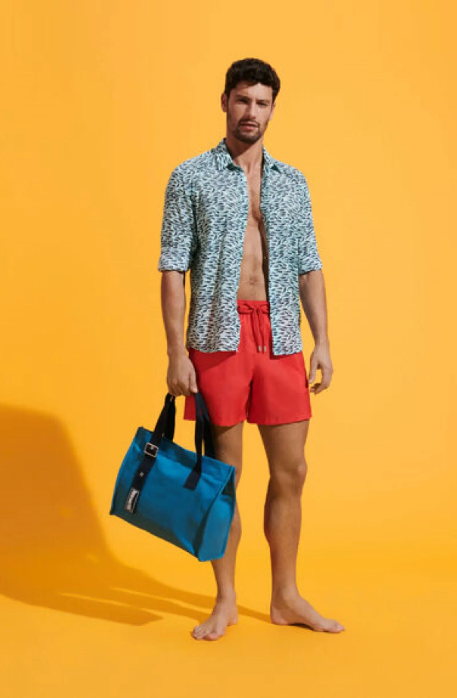 VILEBREQUIN Men Swim Shorts Ultra-Light and Packable Solid