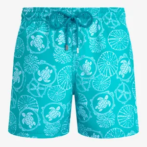 Vilebrequin Oursins Bicolores Swim Shorts - Disco Green