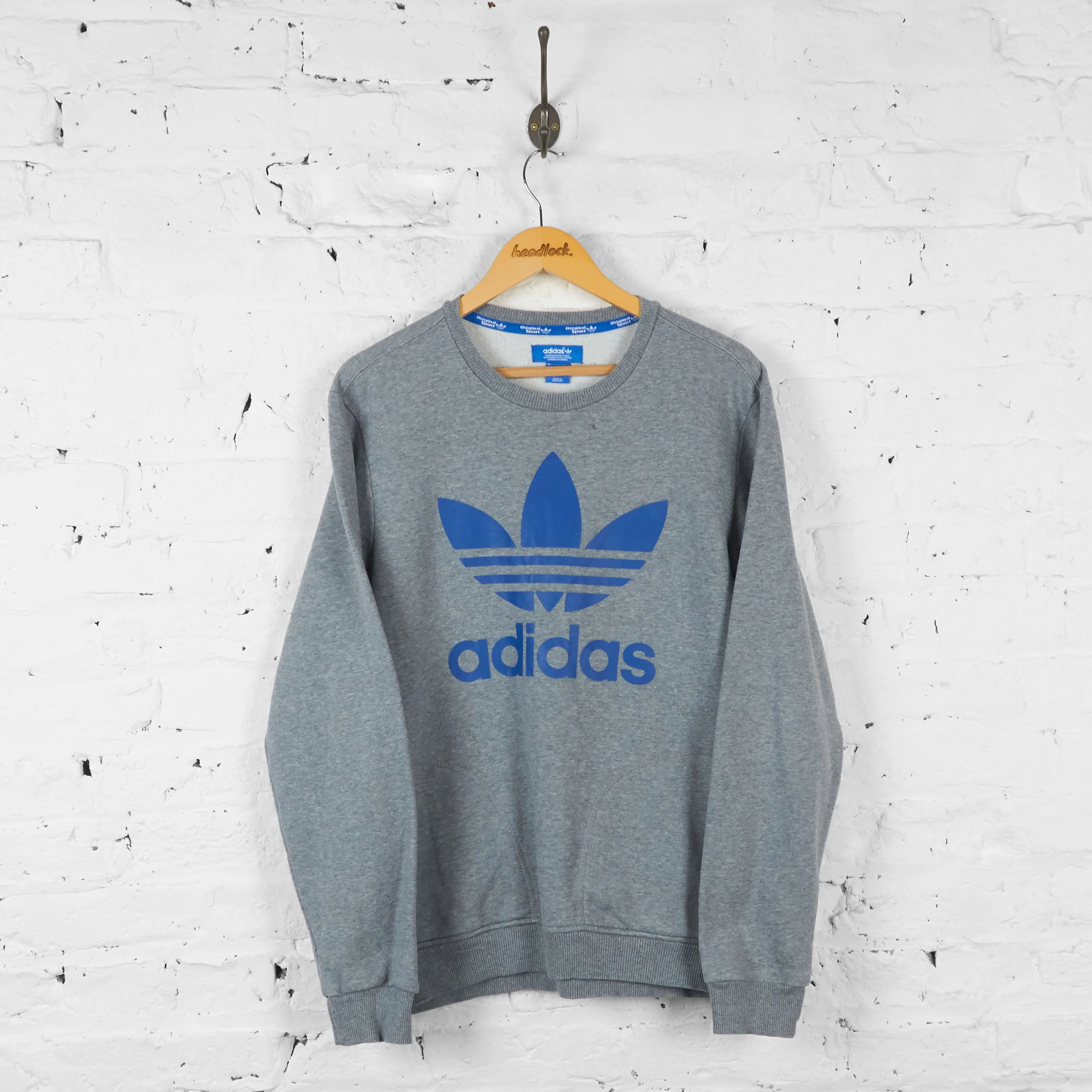 Vintage Adidas Sweatshirt - Grey - M