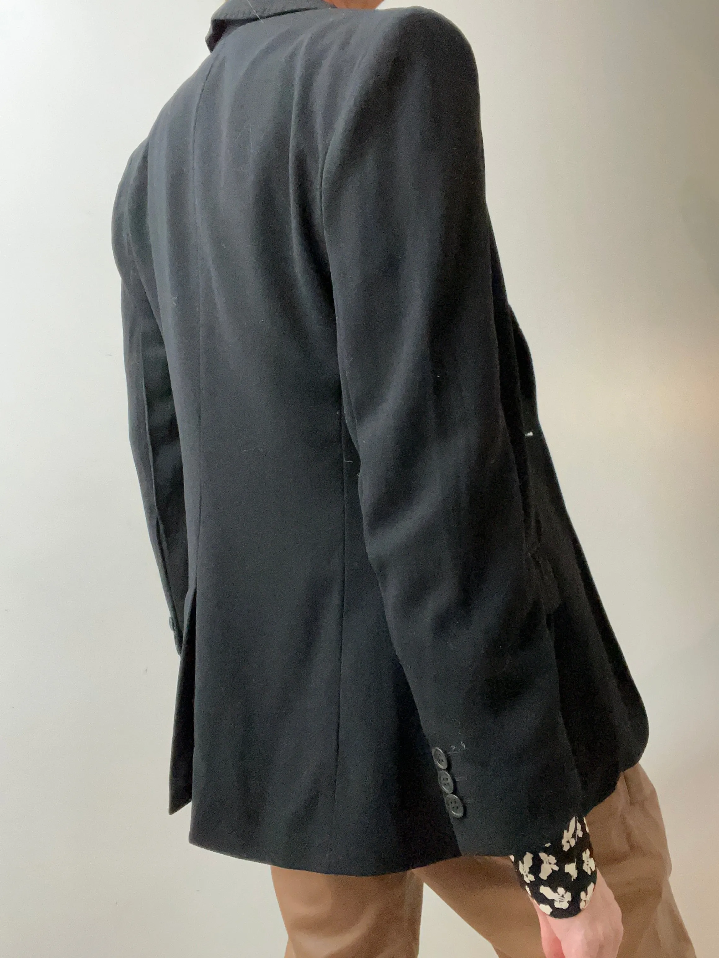 Vintage Black Fitted Blazer