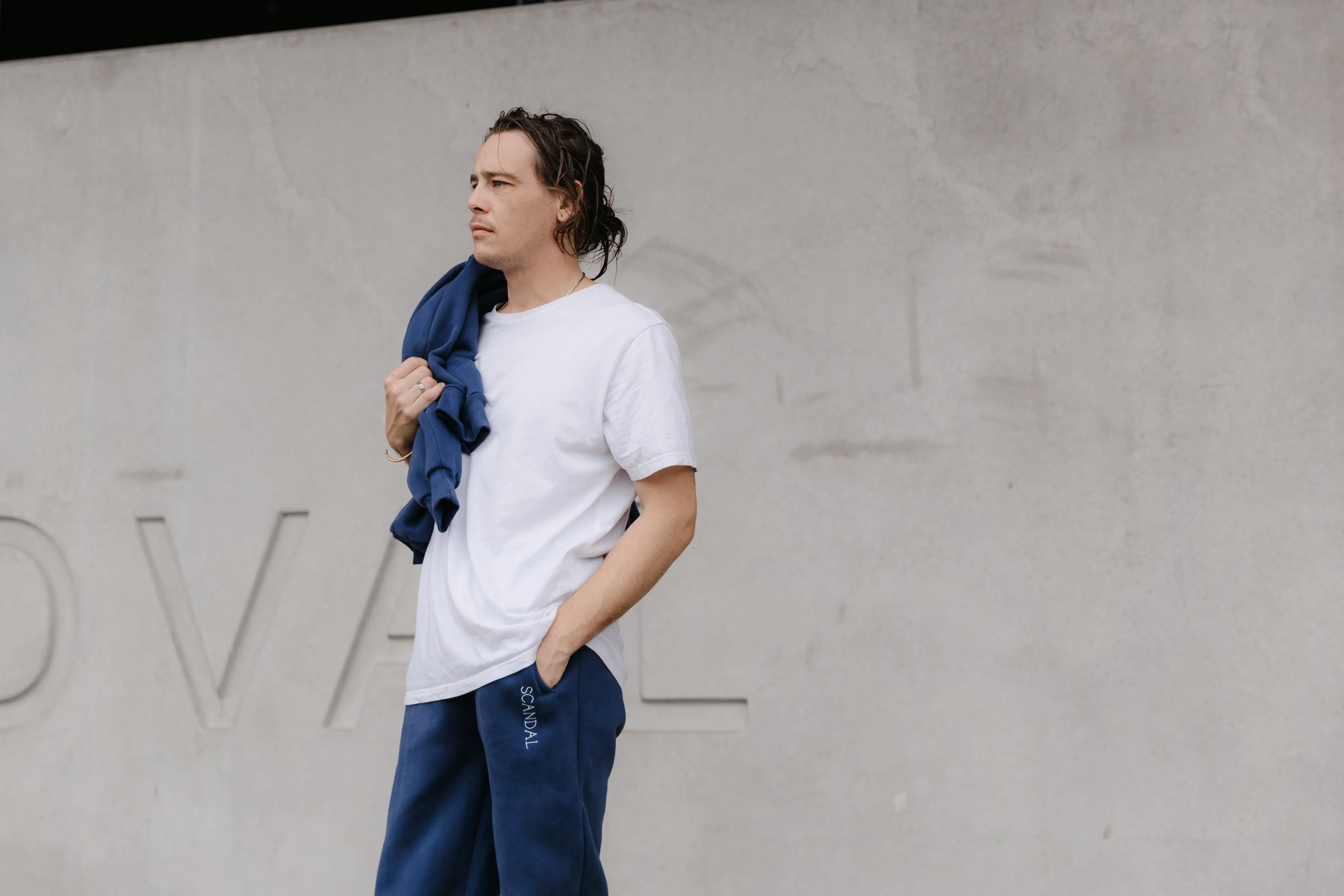 Vintage Blue Tracksuit Pants