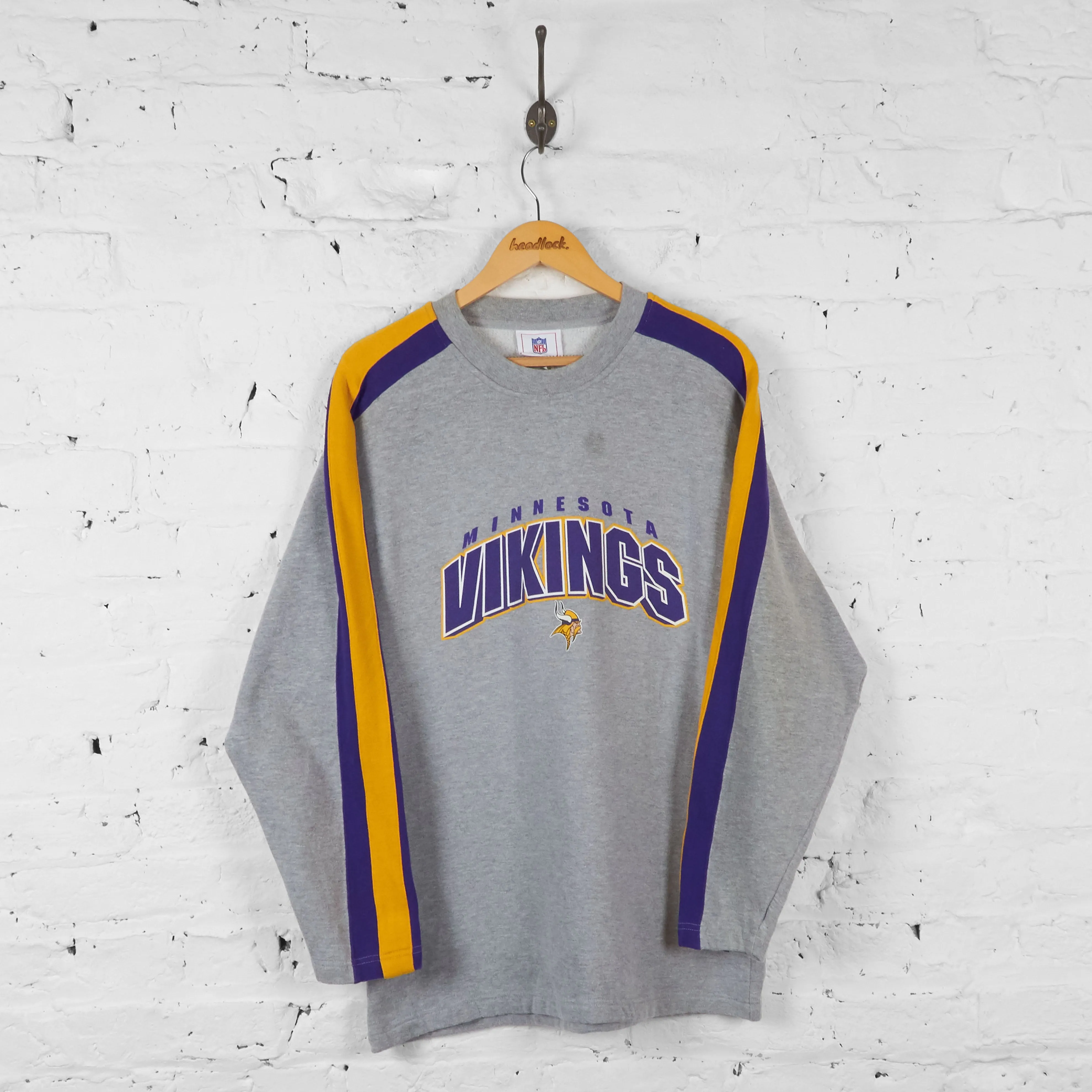 Vintage Minnesota Vikings NFL Sweatshirt - Grey - L