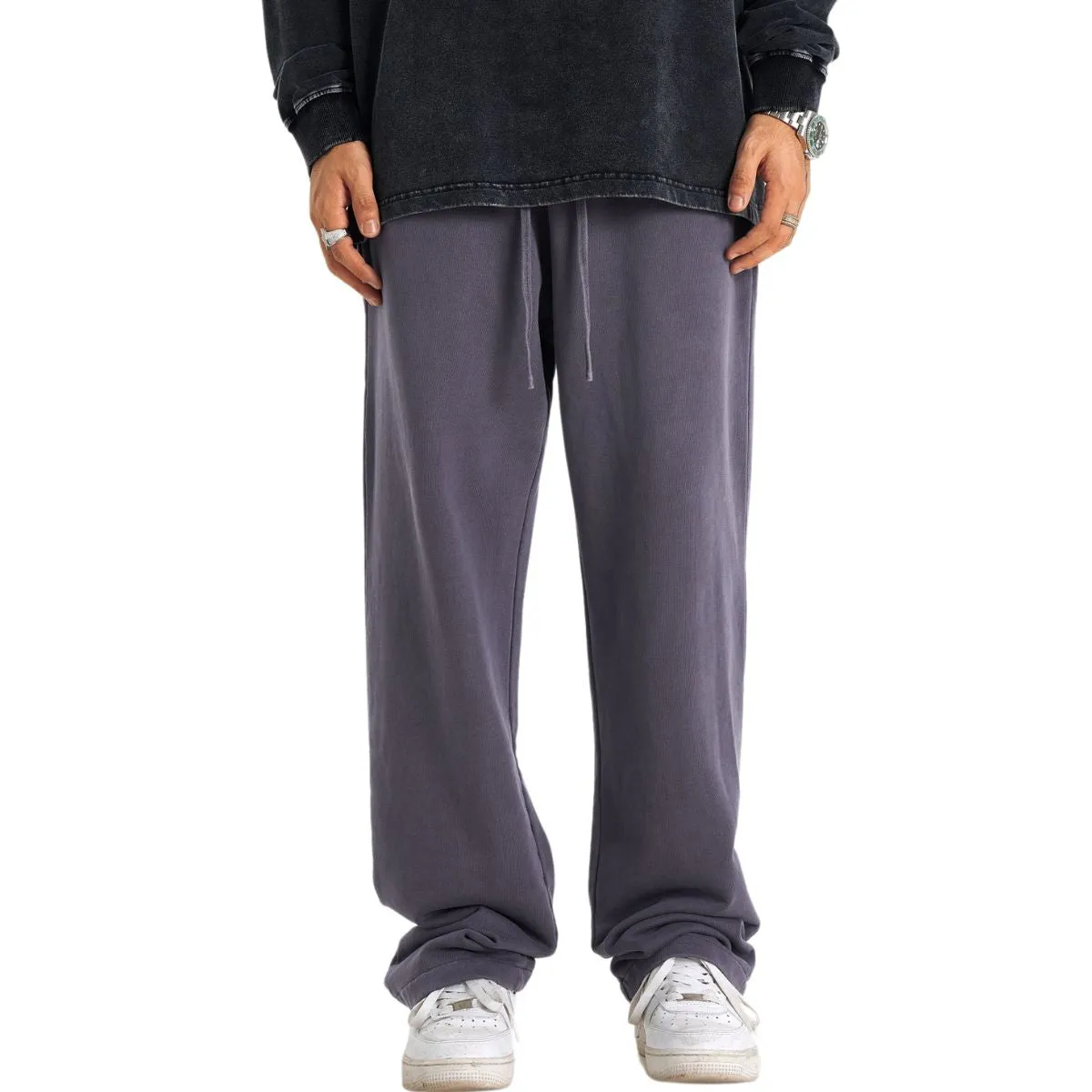 Vintage Washed Straight Leg Joggers