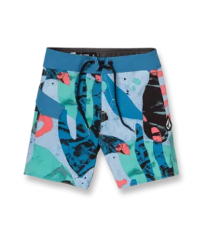 Volcom Little Boys Knife Aquatic Mod-Tech Trunks