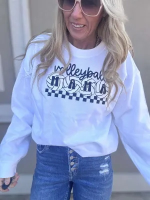 Volleyball Mama Graphic Crewneck Sweatshirt