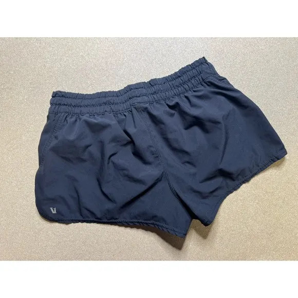 Vuori Dash Shorts Womens Medium Black Zipped Pockets Running Activewear Workout
