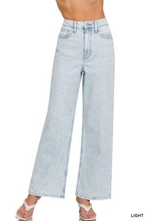 Wide Leg Denim Pants