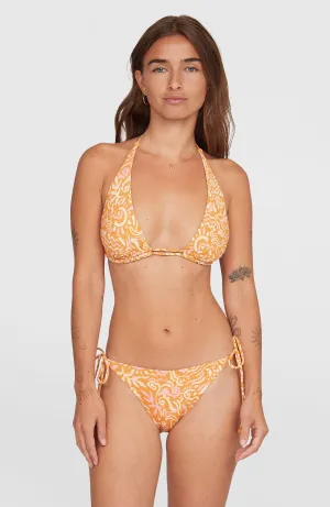 Women Of The Wave Mother Maracas Bikini-Set | Orange Abstract Wave