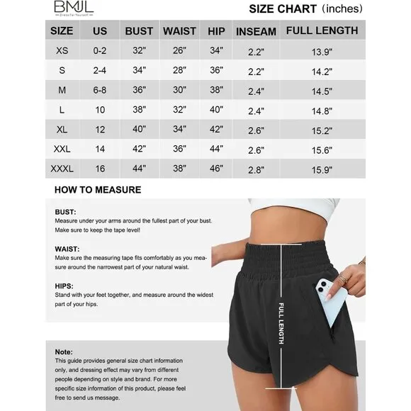 Women's Athletic Shorts High Waisted Running Shorts Pocket Sporty Short Gym