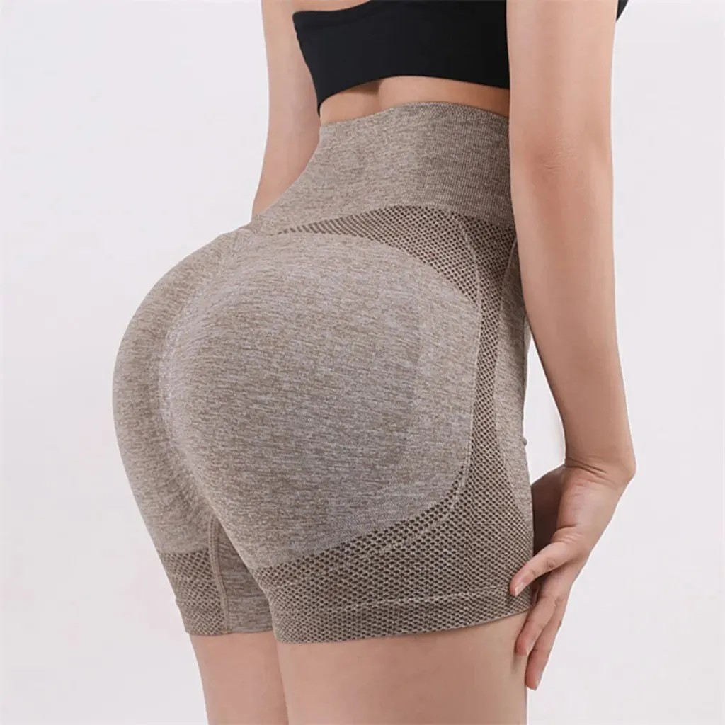 Women's High Waist Yoga Workout Shorts