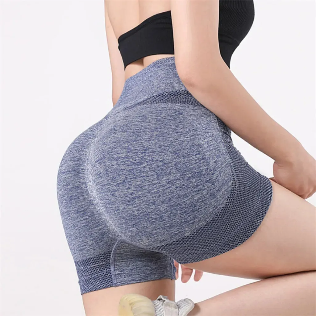 Women's High Waist Yoga Workout Shorts